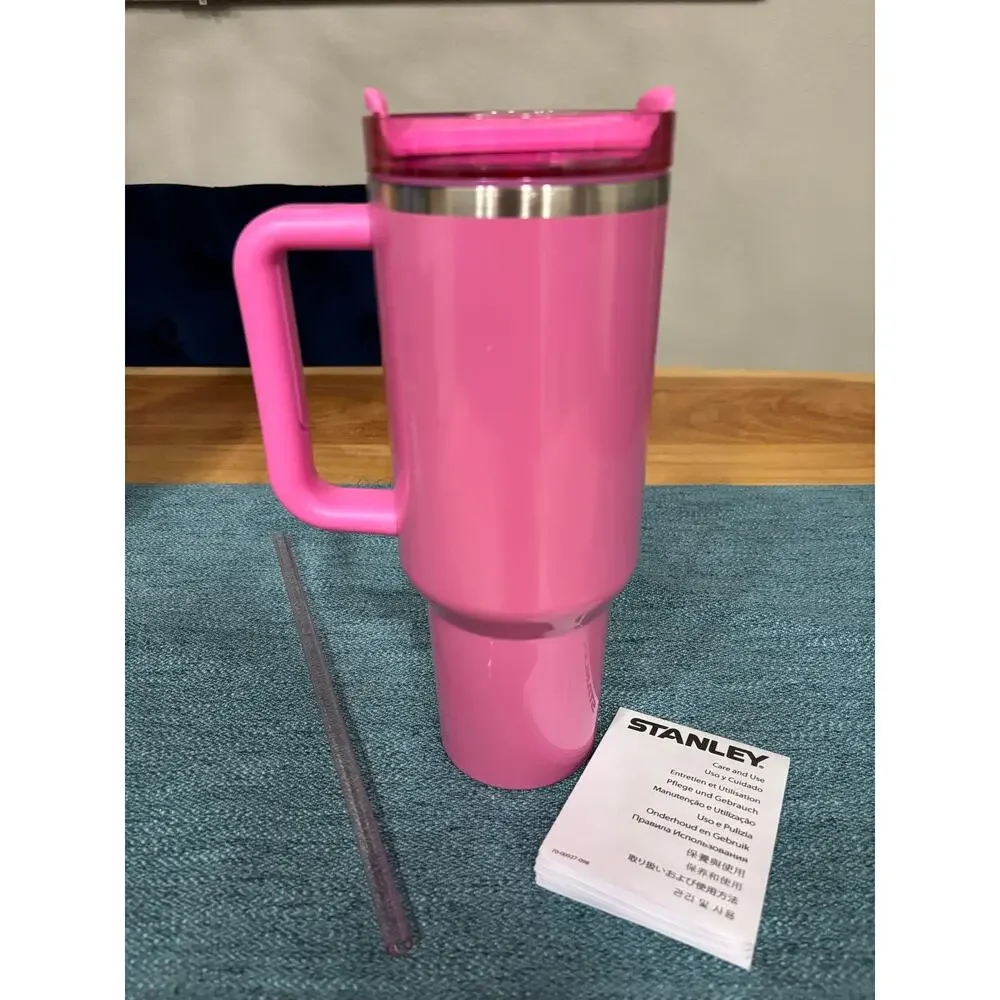 Stanley 40 oz Starbucks Limited Edition Pink Sparkly Tumbler